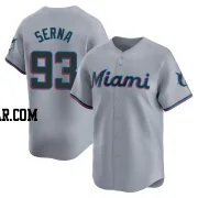 Jared Serna Men's Miami Marlins Gray Limited Road Jersey