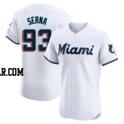 Jared Serna Men's Miami Marlins White Elite Home Jersey