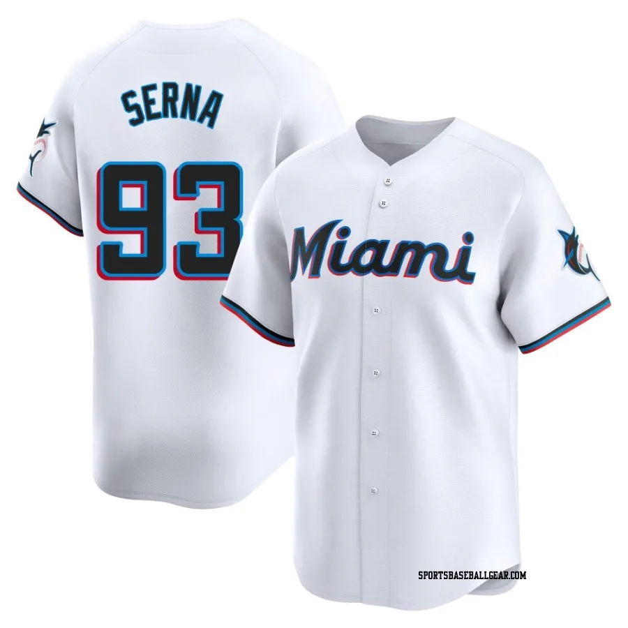 Jared Serna Men's Miami Marlins White Limited Home Jersey