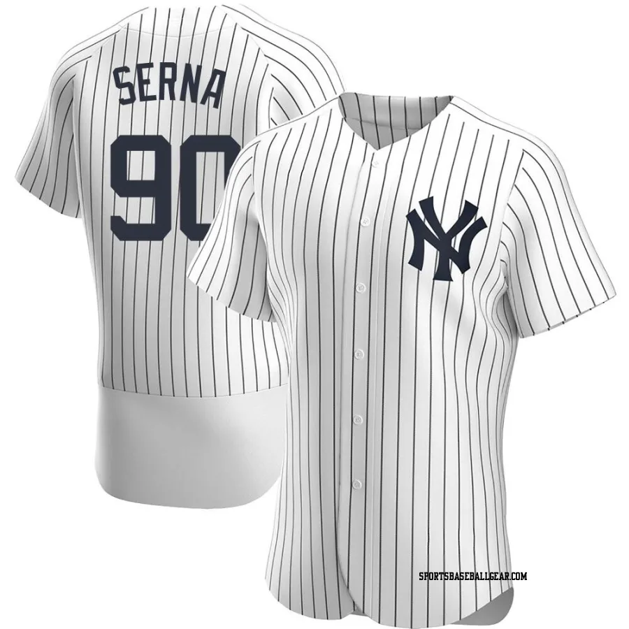 Jared Serna Men's New York Yankees White Authentic Home Jersey