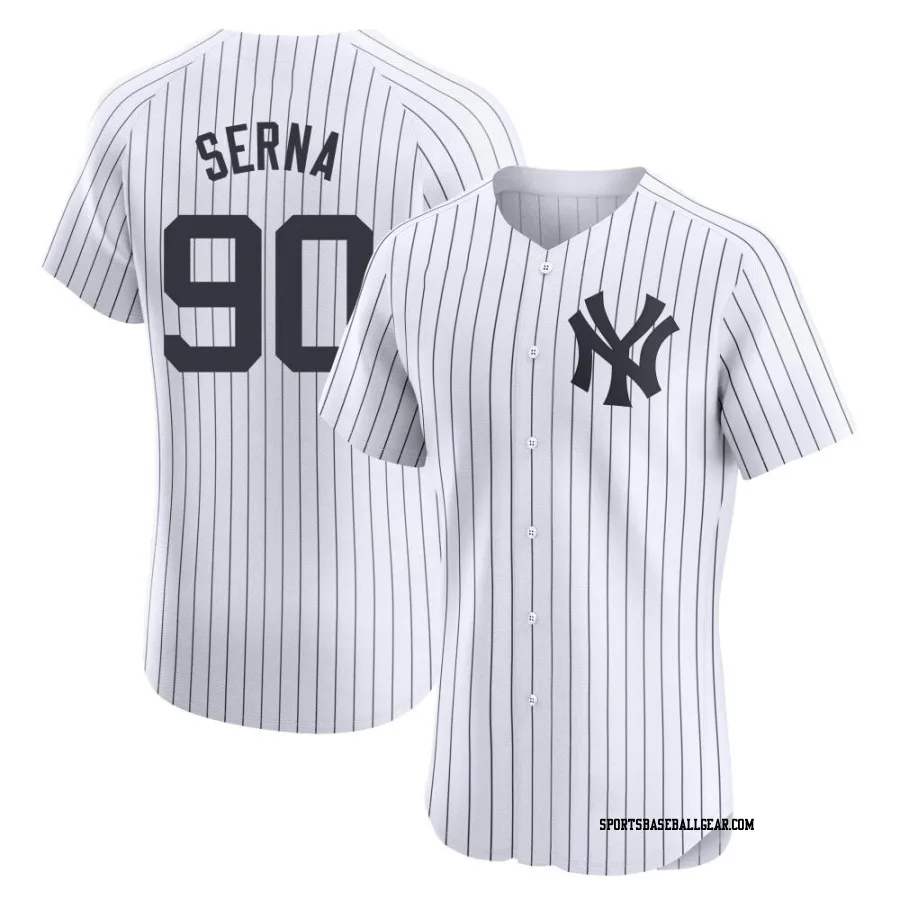 Jared Serna Men's New York Yankees White Elite Home Jersey