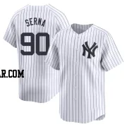 Jared Serna Men's New York Yankees White Limited Yankee Home Jersey