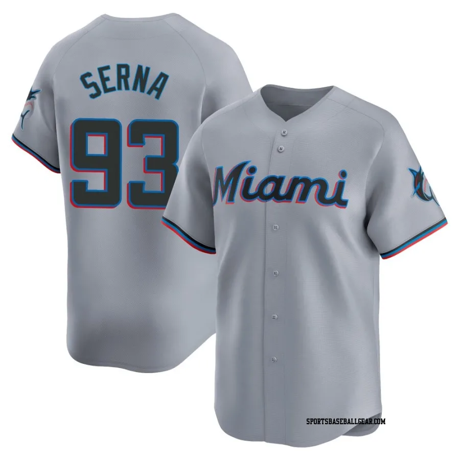 Jared Serna Youth Miami Marlins Gray Limited Road Jersey