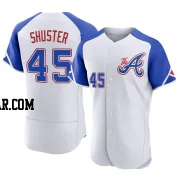 Jared Shuster Men's Atlanta Braves White Authentic 2023 City Connect Jersey