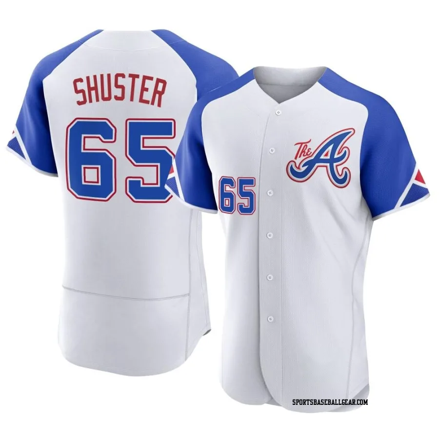 Jared Shuster Men's Atlanta Braves White Authentic 2023 City Connect Jersey