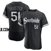 Jared Shuster Men's Chicago White Sox Black Authentic 2021 City Connect Jersey