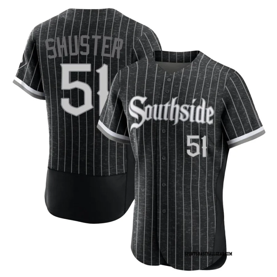 Jared Shuster Men's Chicago White Sox Black Authentic 2021 City Connect Jersey