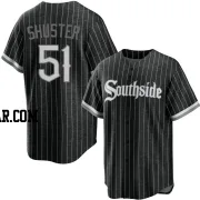 Jared Shuster Men's Chicago White Sox Black Replica 2021 City Connect Jersey