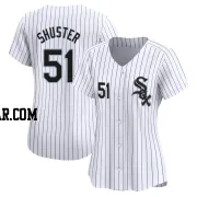 Jared Shuster Women's Chicago White Sox White Limited Home Jersey