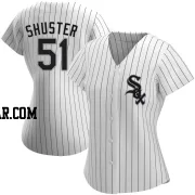 Jared Shuster Women's Chicago White Sox White Replica Home Jersey