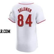 Jared Solomon Men's Cincinnati Reds White Elite Home Jersey