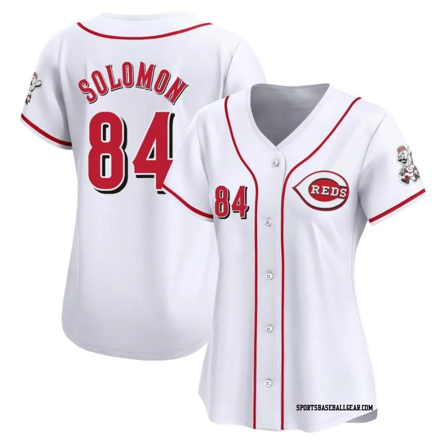 Jared Solomon Women's Cincinnati Reds White Limited Home Jersey