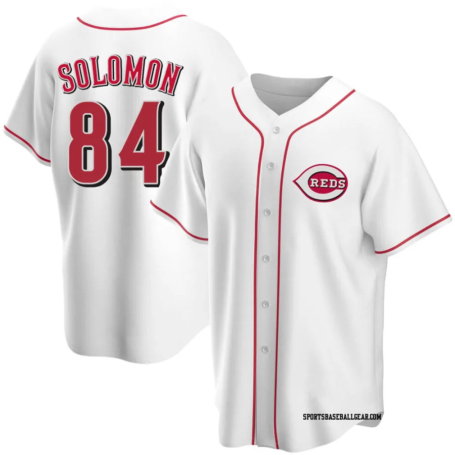 Jared Solomon Youth Cincinnati Reds White Replica Home Jersey