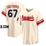 Jared Southard Men's Los Angeles Angels Cream Replica 2022 City Connect Jersey