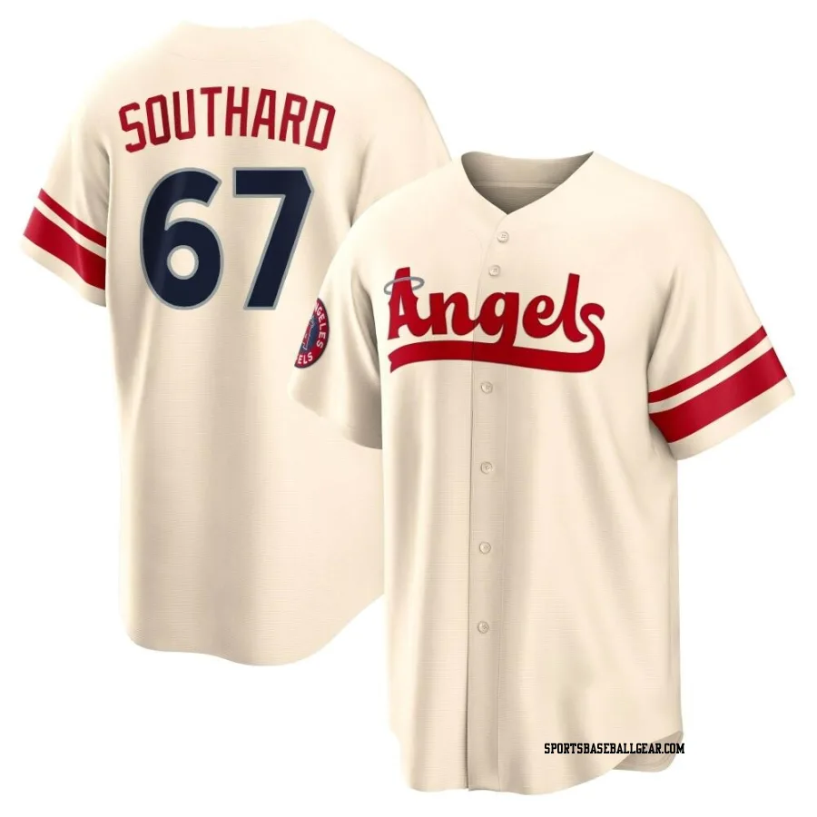 Jared Southard Men's Los Angeles Angels Cream Replica 2022 City Connect Jersey