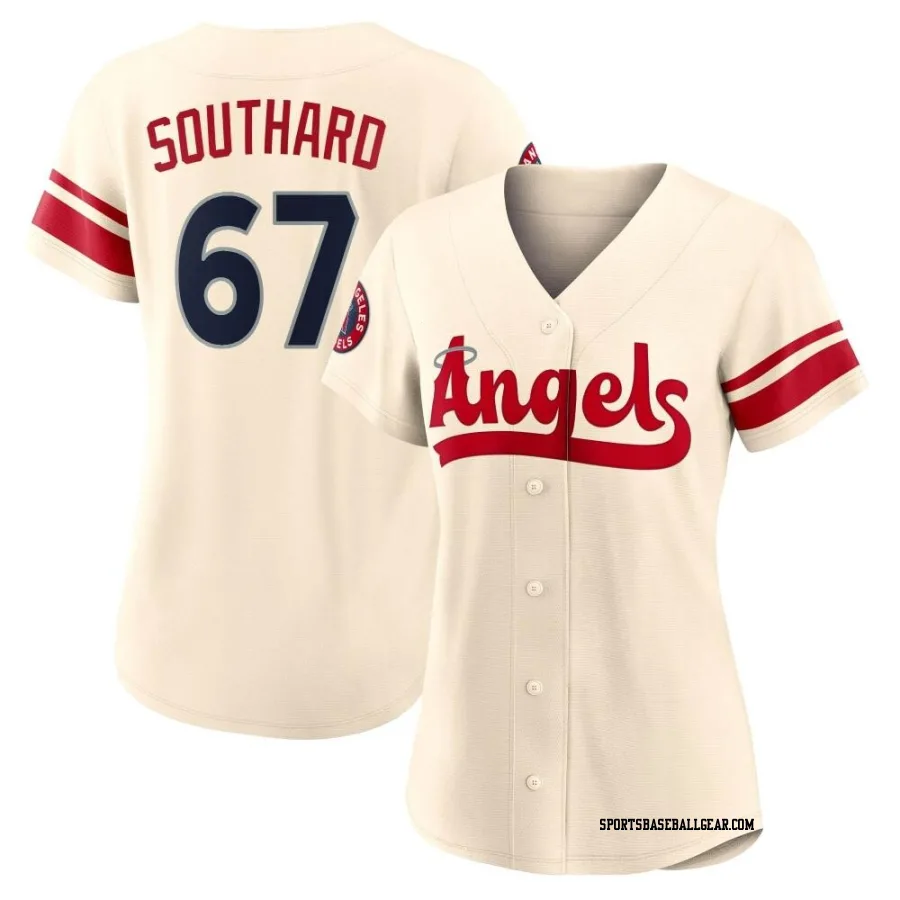 Jared Southard Women's Los Angeles Angels Cream Authentic 2022 City Connect Jersey