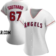 Jared Southard Women's Los Angeles Angels White Authentic Home Jersey