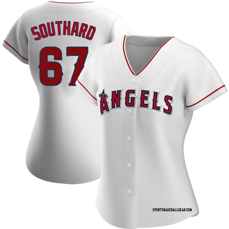 Jared Southard Women's Los Angeles Angels White Authentic Home Jersey