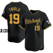 Jared Triolo Men's Pittsburgh Pirates Black Limited Alternate Jersey