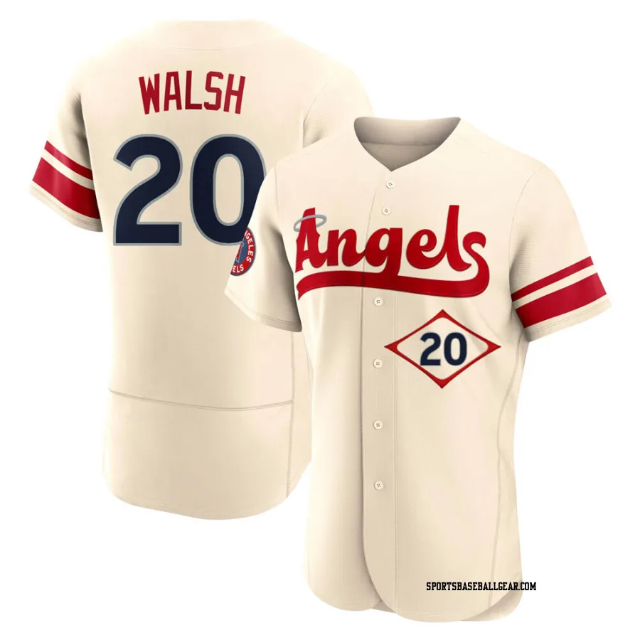 Jared Walsh Men's Los Angeles Angels Cream Authentic 2022 City Connect Jersey