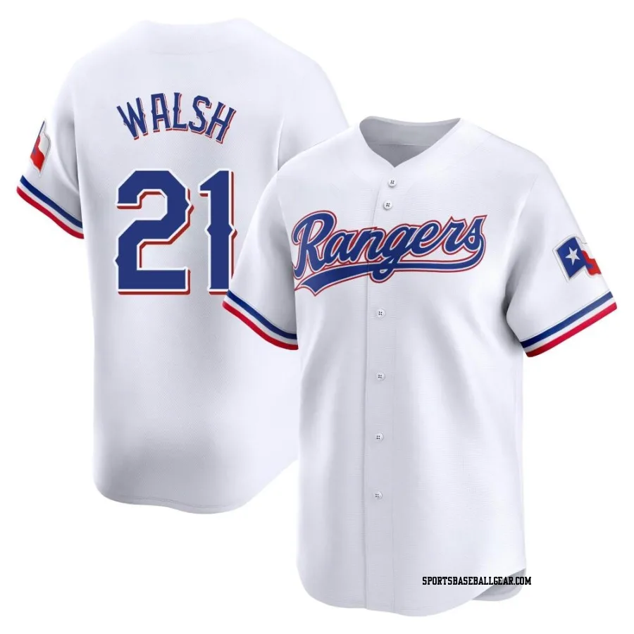 Jared Walsh Men's Texas Rangers White Limited Home Jersey