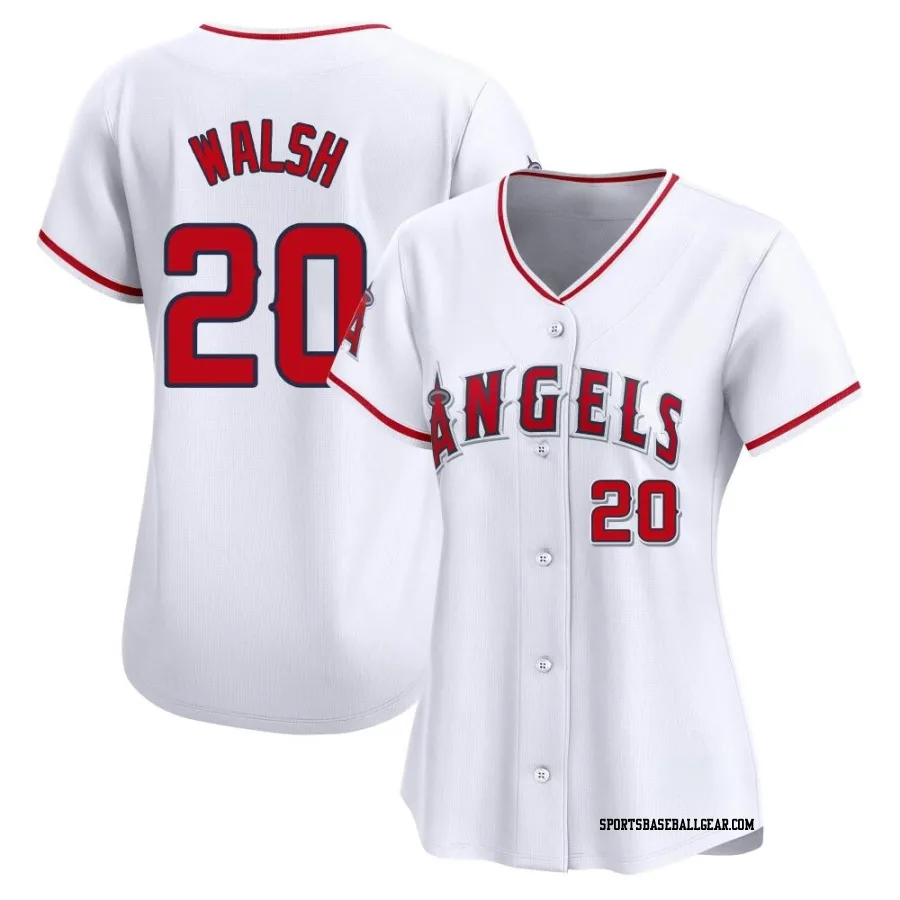 Jared Walsh Women's Los Angeles Angels White Limited Home Jersey