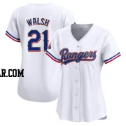 Jared Walsh Women's Texas Rangers Gold Limited White 2024 Collection Jersey