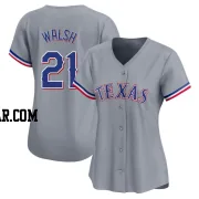 Jared Walsh Women's Texas Rangers Gray Limited Away Jersey