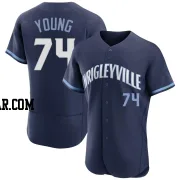 Jared Young Men's Chicago Cubs Navy Authentic 2021 City Connect Jersey