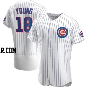 Jared Young Men's Chicago Cubs White Authentic Home Jersey