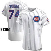 Jared Young Men's Chicago Cubs White Authentic Home Jersey