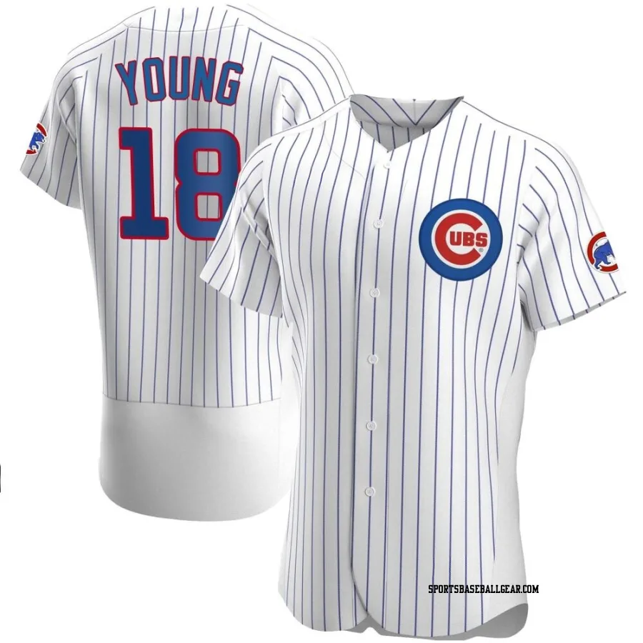 Jared Young Men's Chicago Cubs White Authentic Home Jersey