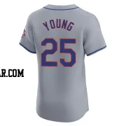 Jared Young Men's New York Mets Gray Elite Road Jersey