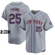 Jared Young Men's New York Mets Gray Limited Away Jersey