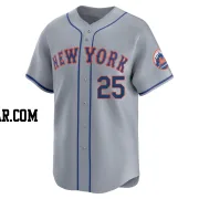 Jared Young Men's New York Mets Gray Limited Away Jersey