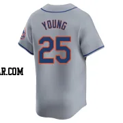 Jared Young Men's New York Mets Gray Limited Away Jersey