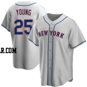 Jared Young Men's New York Mets Gray Replica Road Jersey