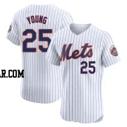 Jared Young Men's New York Mets White Elite Home Jersey