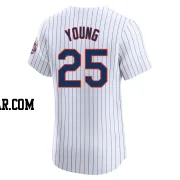 Jared Young Men's New York Mets White Elite Home Jersey