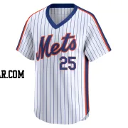 Jared Young Men's New York Mets White Limited Cooperstown Collection Jersey