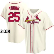 Jared Young Men's St. Louis Cardinals Cream Replica Alternate Jersey