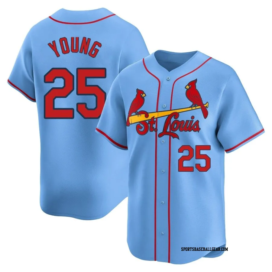 Jared Young Men's St. Louis Cardinals Light Blue Limited Alternate Jersey