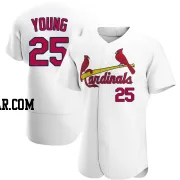 Jared Young Men's St. Louis Cardinals White Authentic Home Jersey