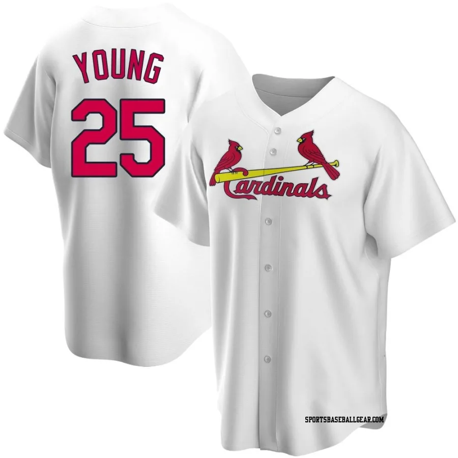 Jared Young Men's St. Louis Cardinals White Replica Home Jersey