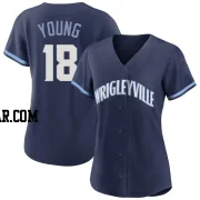 Jared Young Women's Chicago Cubs Navy Replica 2021 City Connect Jersey