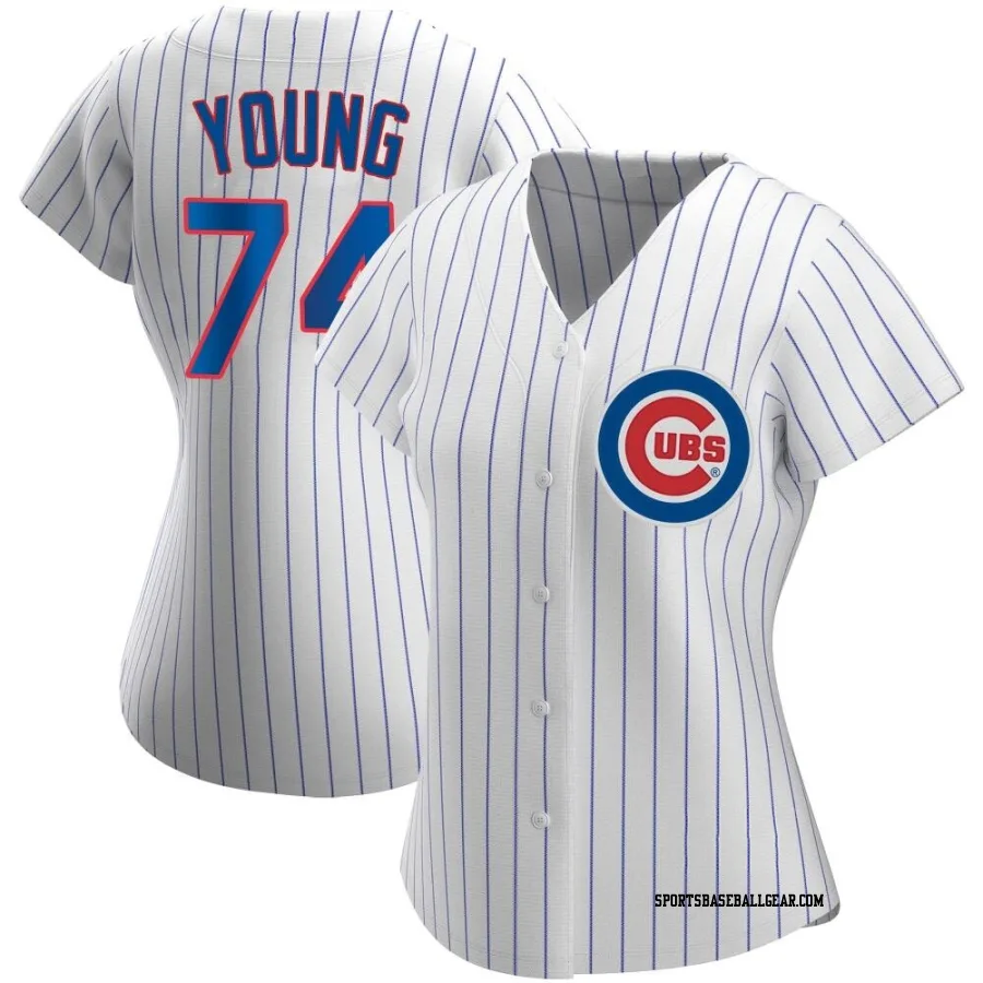 Jared Young Women's Chicago Cubs White Authentic Home Jersey