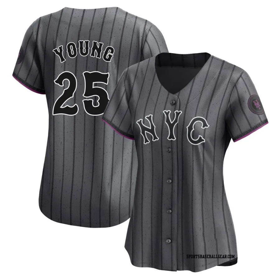 Jared Young Women's New York Mets Limited Graphite 2024 City Connect Jersey