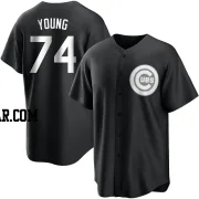 Jared Young Youth Chicago Cubs Black/White Replica Jersey