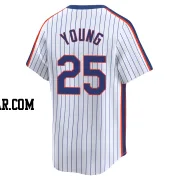 Jared Young Youth New York Mets White Limited Cooperstown Collection Jersey