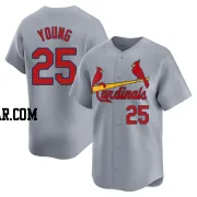 Jared Young Youth St. Louis Cardinals Gray Limited Away Jersey